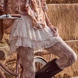 SPELL LABYRINTH LACE MINI SKIRT